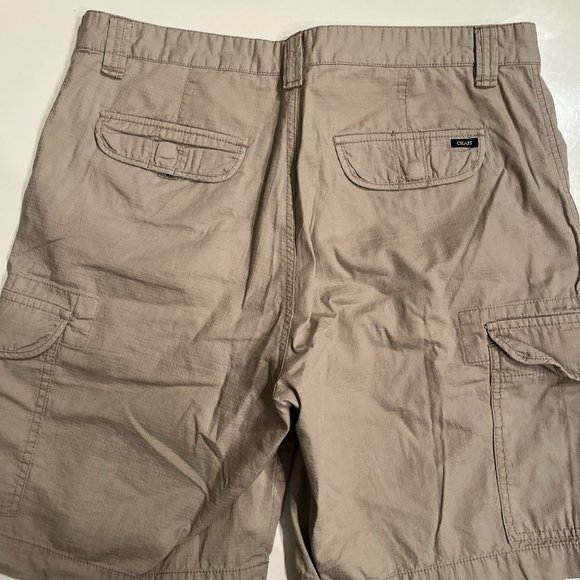 Elixir Men's Khaki Shorts (Size 33 / 100% Cotton / Previously Worn) - Picture 2 of 10